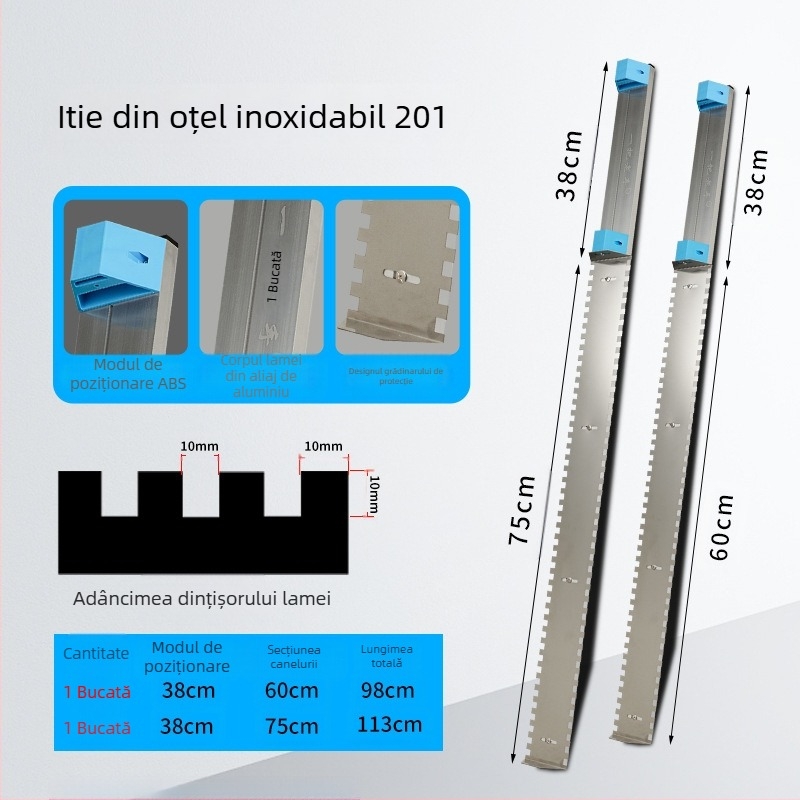 Unealtă pentru montarea plăcilor cu nivelă de perete și mistrie pentru zidărie – destinată construcțiilor; Brand There Is Spring; Origine: China continentală