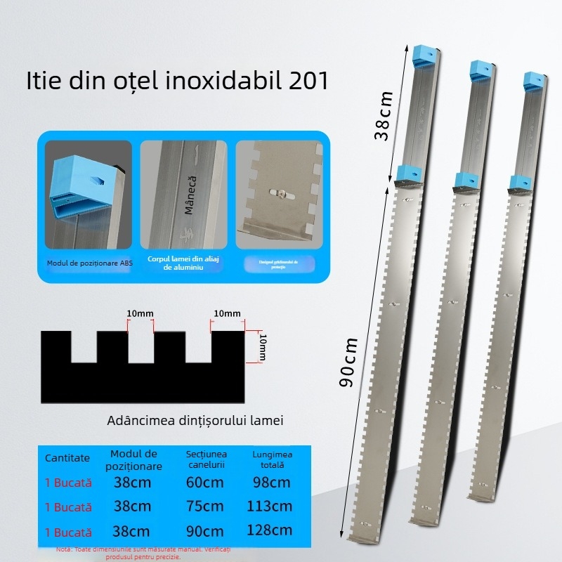 Unealtă pentru montarea plăcilor cu nivelă de perete și mistrie pentru zidărie – destinată construcțiilor; Brand There Is Spring; Origine: China continentală