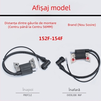 Bobina de aprindere pentru motoare 168F/170F/188F/190F — compatibilă cu generator pe benzină 2–8 kW, pompă de apă pentru cultivator, kit cu presiune înaltă