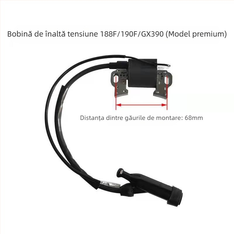 Bobina de aprindere pentru motoare 168F/170F/188F/190F — compatibilă cu generator pe benzină 2–8 kW, pompă de apă pentru cultivator, kit cu presiune înaltă