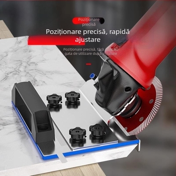 Accesoriu pentru șlefuitorul unghiular, model 100, tăiere la 45° pentru plăci, suport fix de tăiere