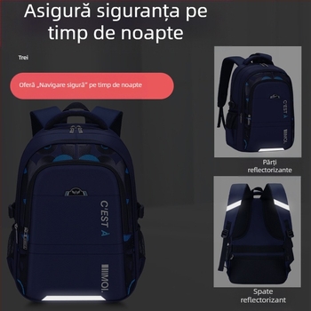 Rucsac pentru băieți, 2024 – capacitate mare, poliester durabil, Long An Fu