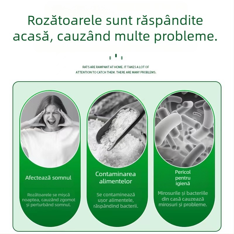 Bond trap Placă lipicioasă pentru șoareci – Formă solidă, Model 52528, Non-toxică, Capturarea șoarecilor