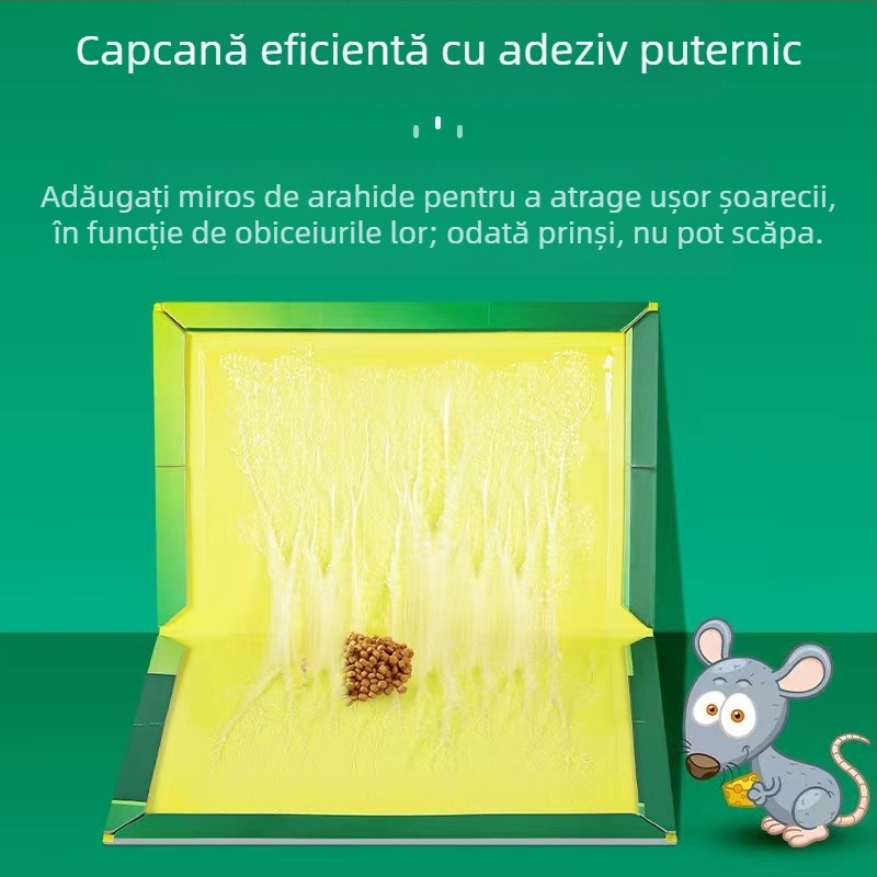 Bond trap Placă lipicioasă pentru șoareci – Formă solidă, Model 52528, Non-toxică, Capturarea șoarecilor