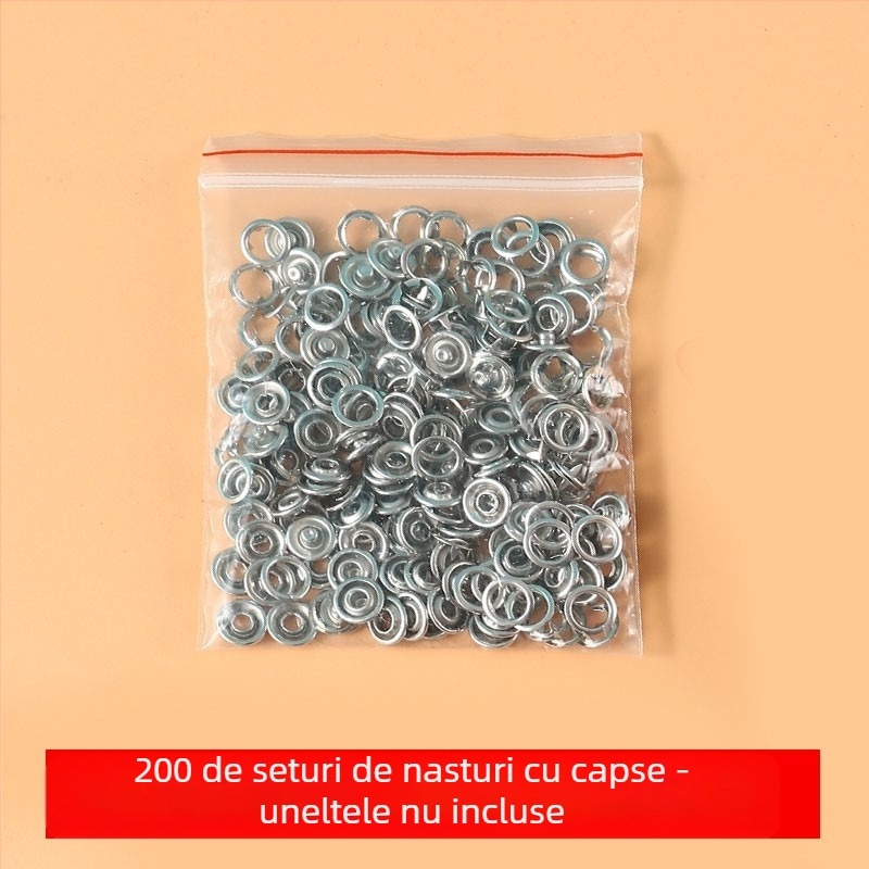 Set instalare capse cu cinci gheare - clește de presiune manual, fără cusut - pentru pantaloni casual - încuietoare ascunsă multifuncțională