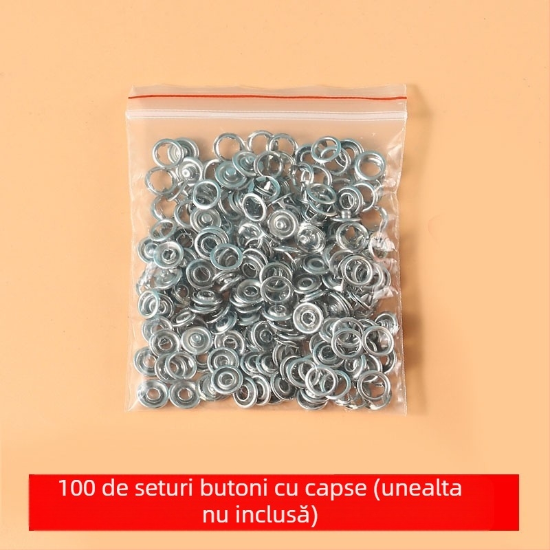 Set instalare capse cu cinci gheare - clește de presiune manual, fără cusut - pentru pantaloni casual - încuietoare ascunsă multifuncțională