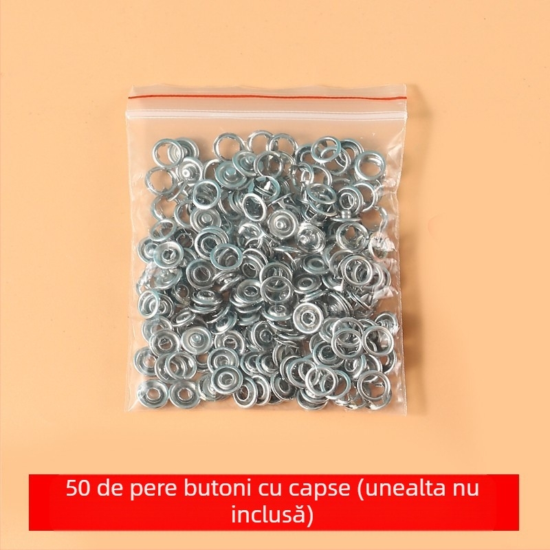 Set instalare capse cu cinci gheare - clește de presiune manual, fără cusut - pentru pantaloni casual - încuietoare ascunsă multifuncțională