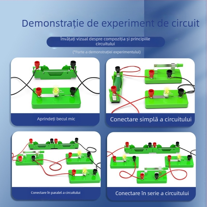 Liuxin Set de Experimente Științifice pentru clasa a IV-a — Fizică și Electricitate, Circuite Simple (Serii și Paralel) Instrument Educațional