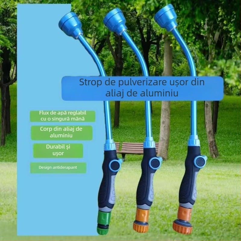 Stropitoare cu mâner lung pentru răsaduri și grădină, ideală pentru seră și udare legume