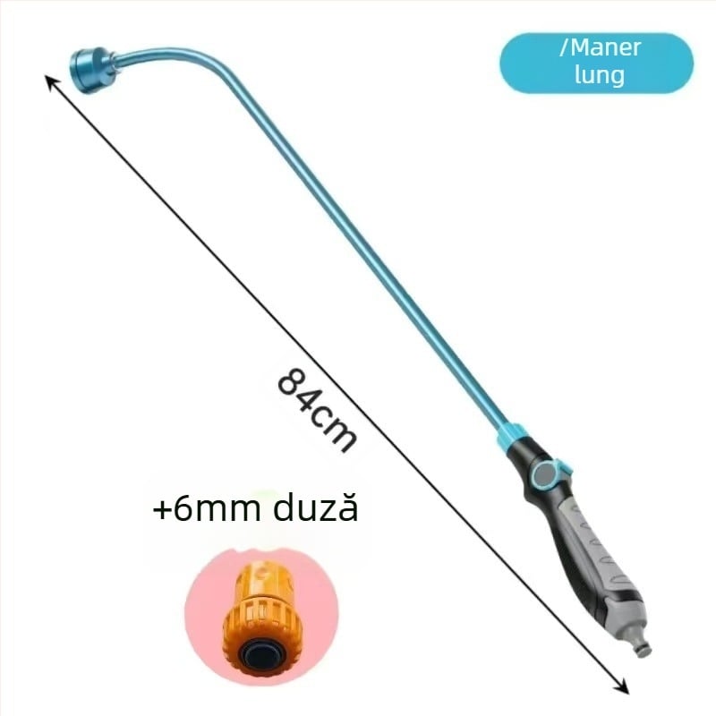 Stropitoare cu mâner lung pentru răsaduri și grădină, ideală pentru seră și udare legume