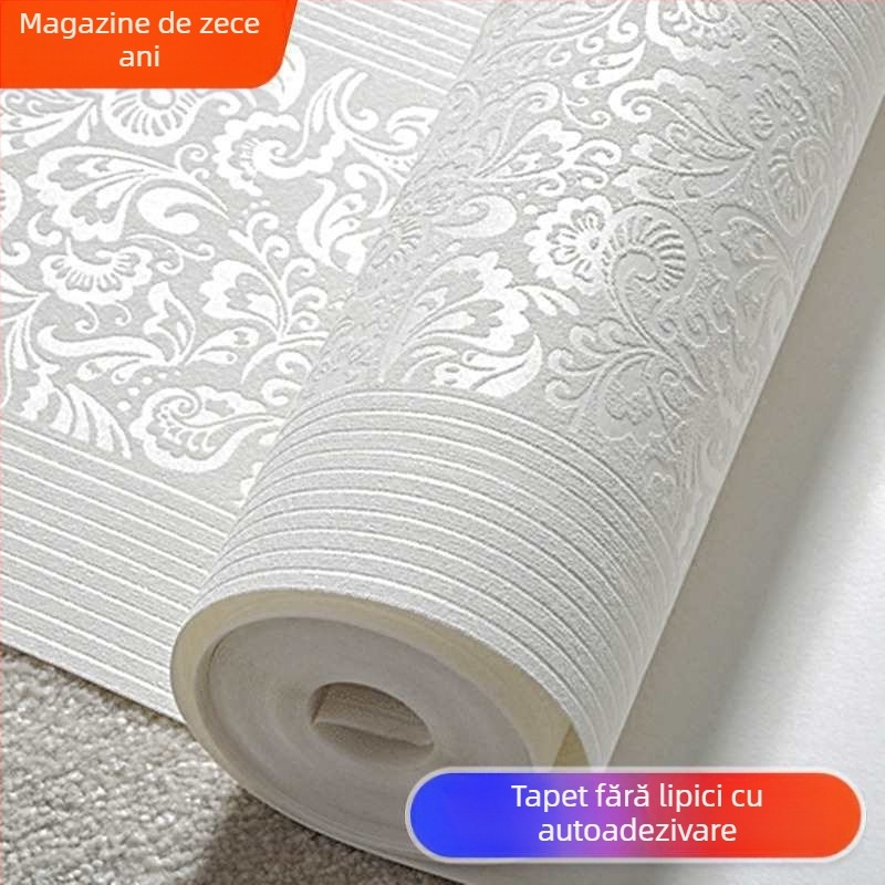 Tapet autoadeziv pentru pereți – din material nețesut, stil simplu și modern, premium