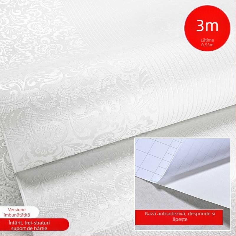 Tapet autoadeziv pentru pereți – din material nețesut, stil simplu și modern, premium