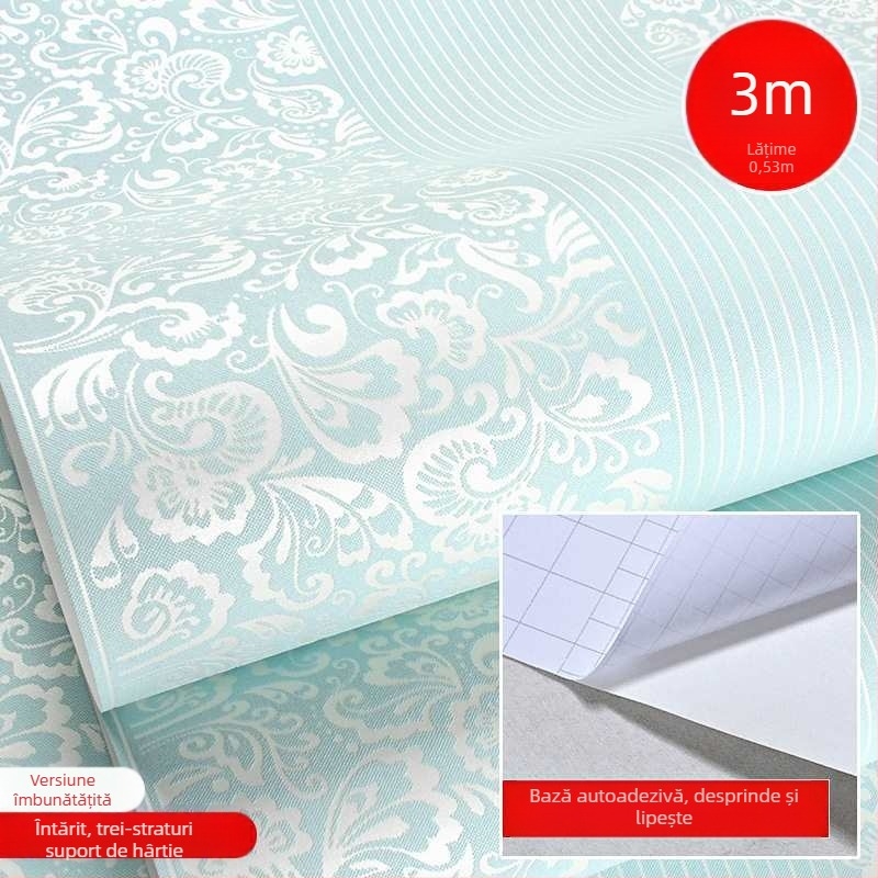 Tapet autoadeziv pentru pereți – din material nețesut, stil simplu și modern, premium