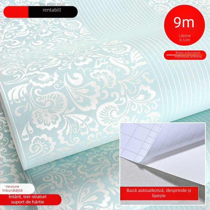 Tapet autoadeziv pentru pereți – din material nețesut, stil simplu și modern, premium