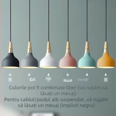 Lampa pendant Nordic cu trei capete din fier, LED, 220V, model AL0038