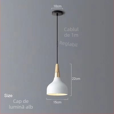 Lampa pendant Nordic cu trei capete din fier, LED, 220V, model AL0038