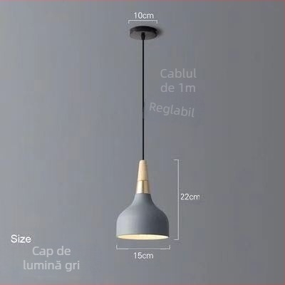 Lampa pendant Nordic cu trei capete din fier, LED, 220V, model AL0038