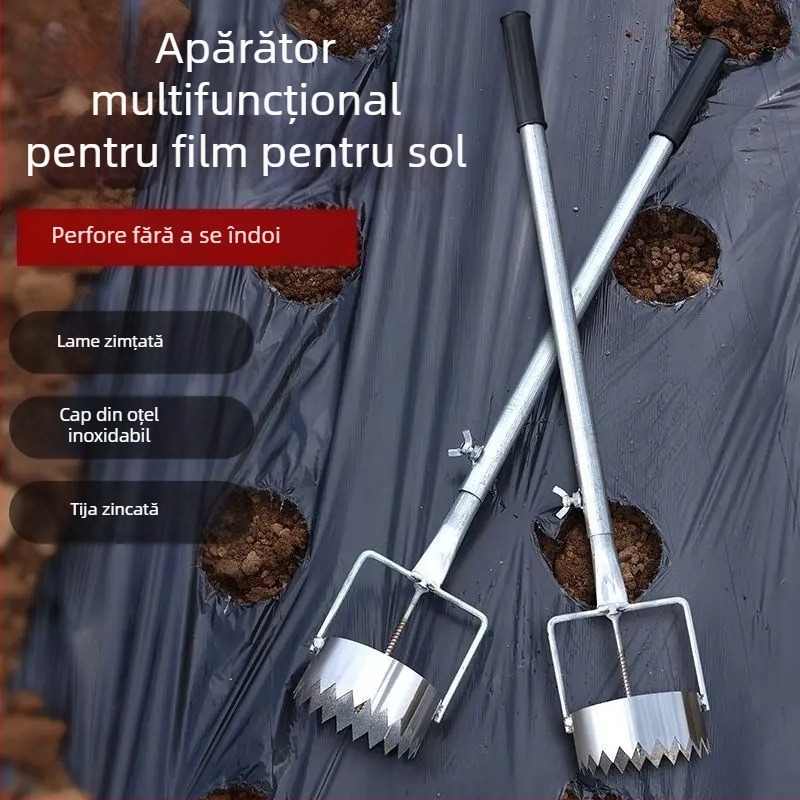 Găuritor pentru film de mulc pentru sere - Unealtă multifuncțională de perforare a găurilor pentru plantare agricolă