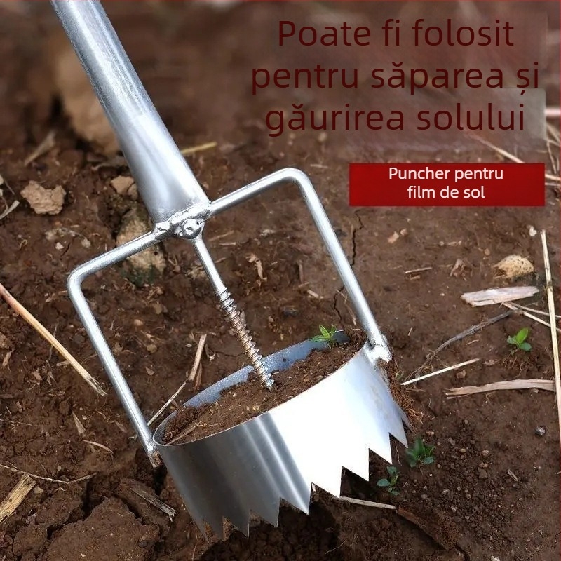 Găuritor pentru film de mulc pentru sere - Unealtă multifuncțională de perforare a găurilor pentru plantare agricolă