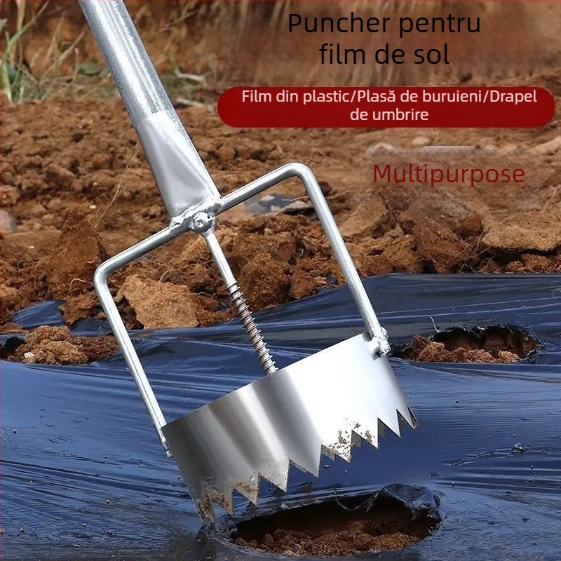 Găuritor pentru film de mulc pentru sere - Unealtă multifuncțională de perforare a găurilor pentru plantare agricolă