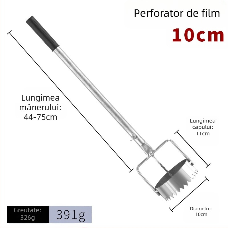 Găuritor pentru film de mulc pentru sere - Unealtă multifuncțională de perforare a găurilor pentru plantare agricolă