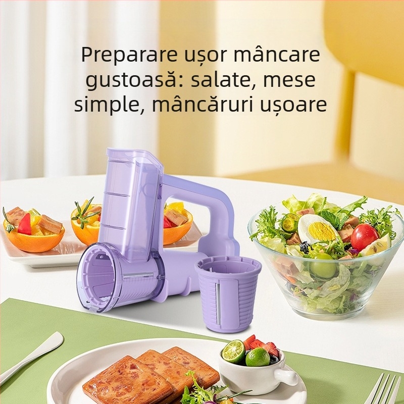 Toacător electric multifuncțional pentru legume, cu feliator cu role — corp ABS, personalizare disponibilă, potrivit pentru cartofi julienne și brânză