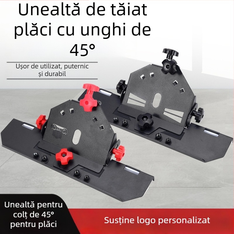 Accesoriu pentru șlefuitor unghiular pentru margini plăci ceramice, 45° unghi, 220V, compatibil cu discuri 115/125 mm