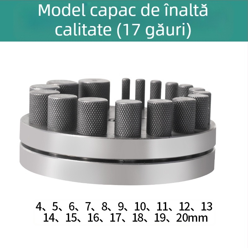 Unealtă de perforare a găurilor circulare în metal – Keute – aur, argint și cupru