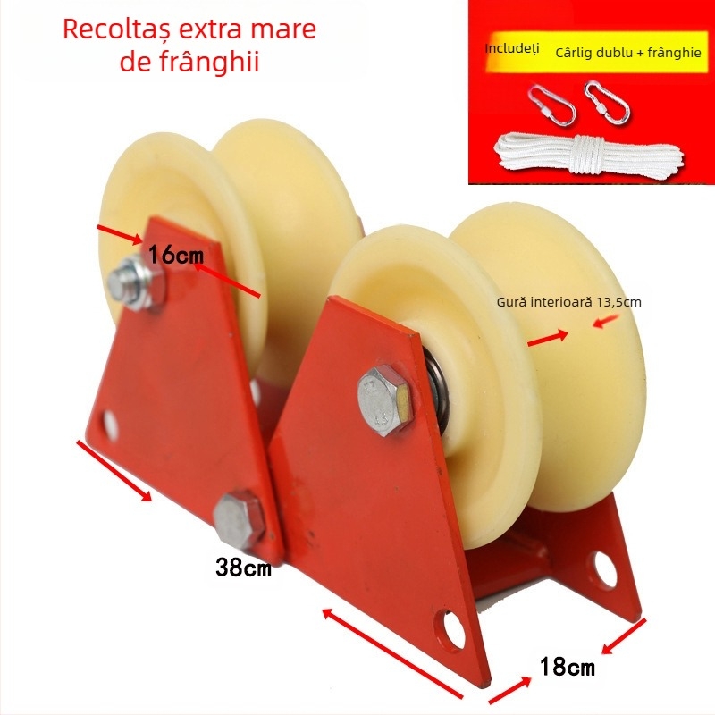 Rola manuală pentru lucru la înălțime cu tambur dublu pentru frânghie, roată de protecție și retractor pentru colțul pereților – Runfa Power Technology