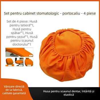 Husă pentru scaun dentar — țesătură groasă de mătase, set de 4 huse pentru perne