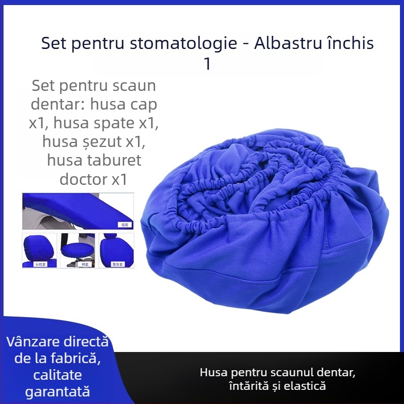 Husă pentru scaun dentar — țesătură groasă de mătase, set de 4 huse pentru perne