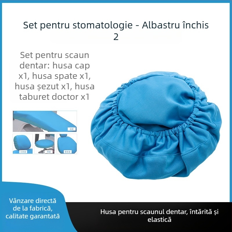 Husă pentru scaun dentar — țesătură groasă de mătase, set de 4 huse pentru perne