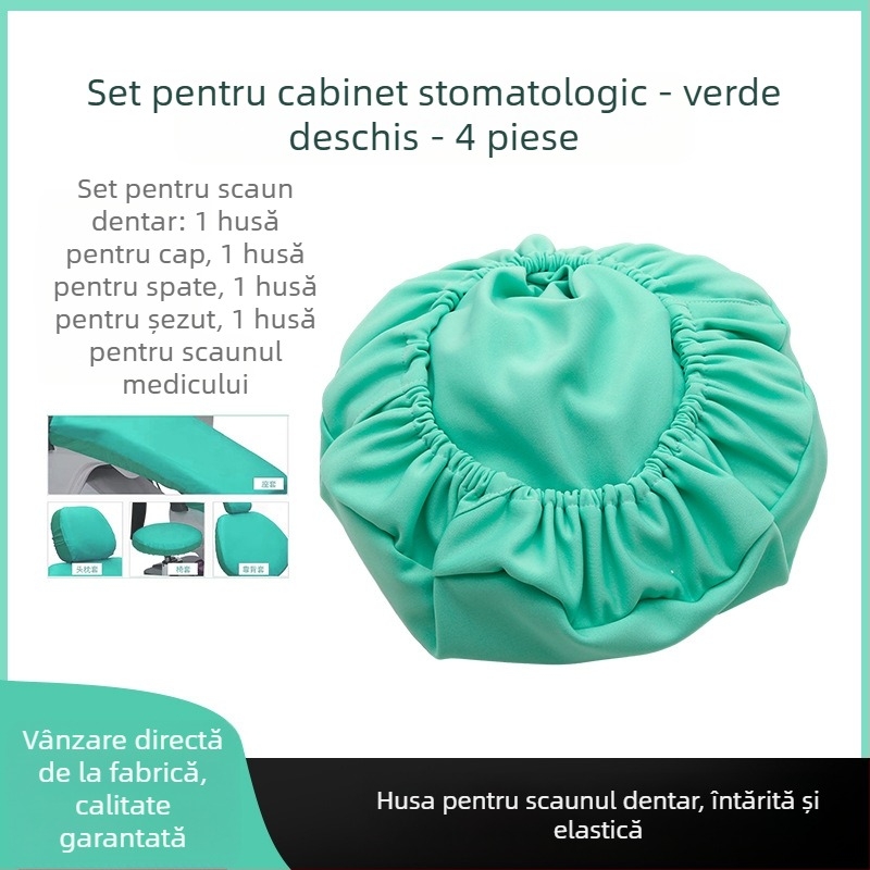 Husă pentru scaun dentar — țesătură groasă de mătase, set de 4 huse pentru perne
