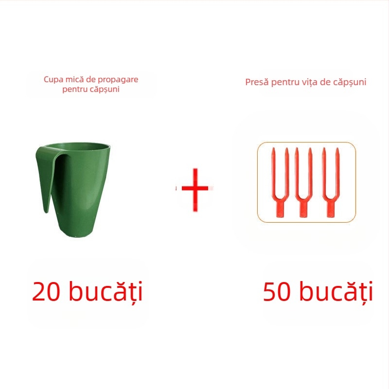 Cupă de înmulțire a căpșunilor – plastic, pentru propagarea căpșunilor și tulpini târâte