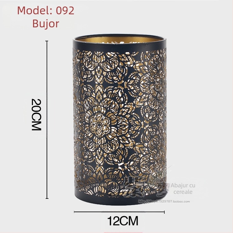 Abajur din aluminiu cu gravură laser, carcasă metalică; forme: drept, pătrat sau rotund