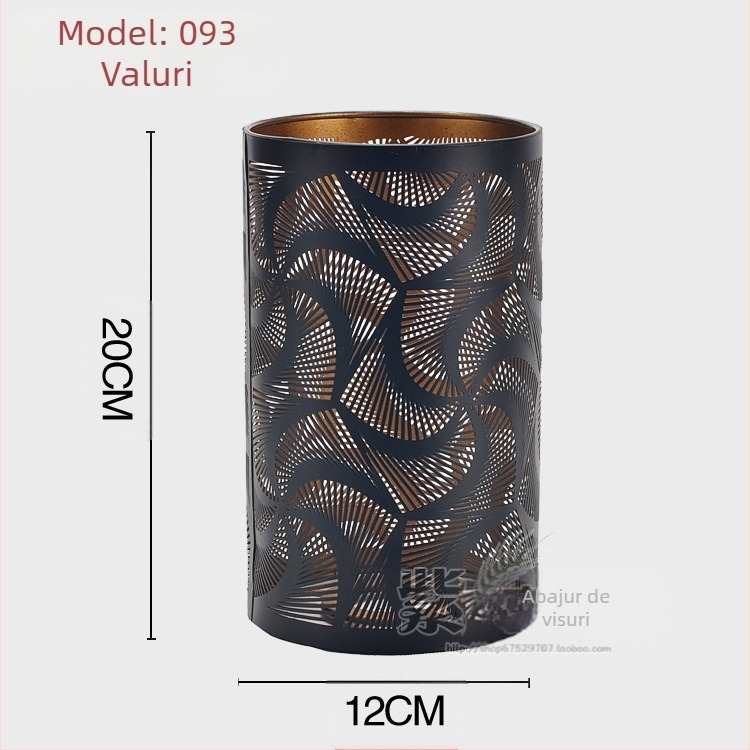 Abajur din aluminiu cu gravură laser, carcasă metalică; forme: drept, pătrat sau rotund