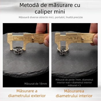 Caliper Vernier Digital pentru bijuterii – Înaltă precizie, cupru pur, afișaj LCD, pentru măsurarea bijuteriilor mici și a obiectelor miniaturale