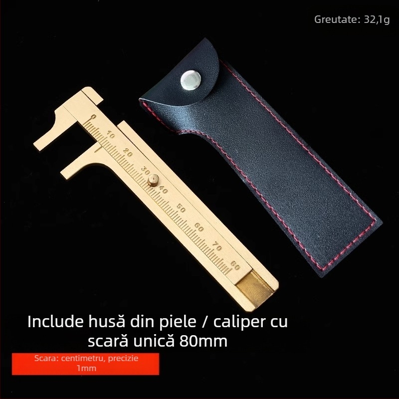 Caliper Vernier Digital pentru bijuterii – Înaltă precizie, cupru pur, afișaj LCD, pentru măsurarea bijuteriilor mici și a obiectelor miniaturale