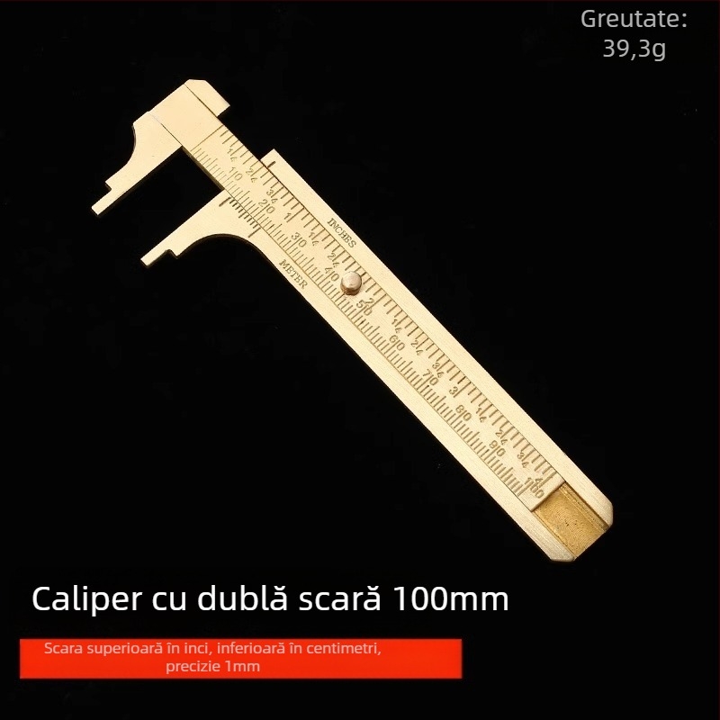 Caliper Vernier Digital pentru bijuterii – Înaltă precizie, cupru pur, afișaj LCD, pentru măsurarea bijuteriilor mici și a obiectelor miniaturale