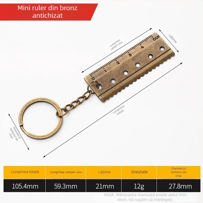 Caliper Vernier Digital pentru bijuterii – Înaltă precizie, cupru pur, afișaj LCD, pentru măsurarea bijuteriilor mici și a obiectelor miniaturale