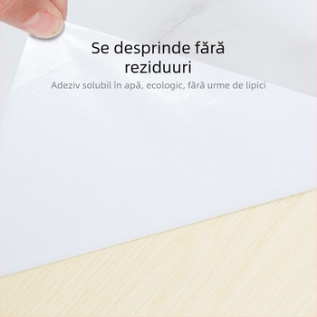 Sticker decorativ pentru perete cu model marmură, PVC, rezistent la apă și la ulei, stil simplu și modern, potrivit pentru sufragerie
