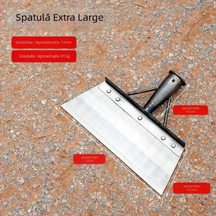 Lopată pentru zăpadă din oțel mangan cu lamă dințată, pentru agricultură, zootehnie și curățenie casnică