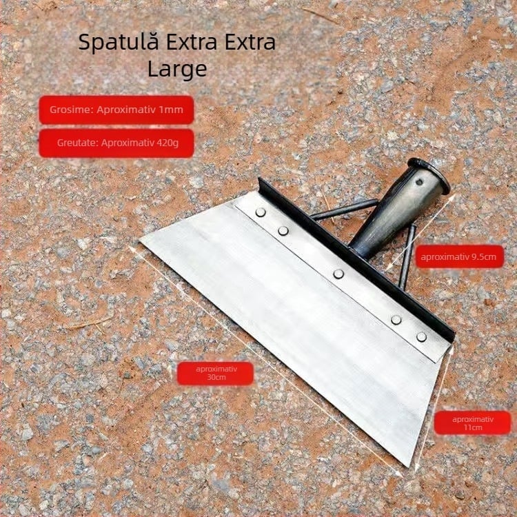 Lopată pentru zăpadă din oțel mangan cu lamă dințată, pentru agricultură, zootehnie și curățenie casnică