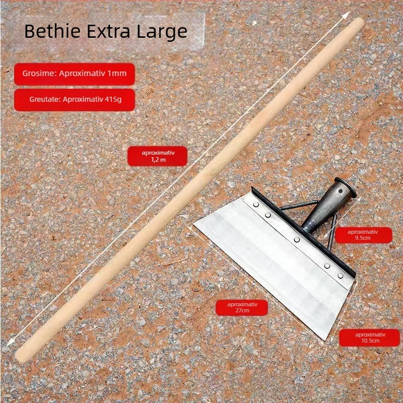 Lopată pentru zăpadă din oțel mangan cu lamă dințată, pentru agricultură, zootehnie și curățenie casnică