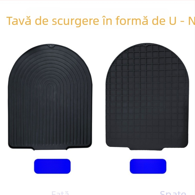 Covoraș de bucătărie din silicon cu canal de drenaj și izolație, pătrat, degradabil, lansat în 2023