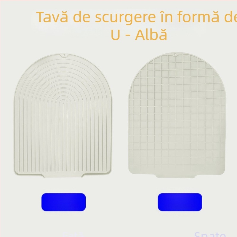 Covoraș de bucătărie din silicon cu canal de drenaj și izolație, pătrat, degradabil, lansat în 2023