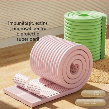 Bandă de protecție pentru pervazul ferestrei, pentru copii, îngroșată și lărgită, cu margine de finisare și covoraș cald pentru picioare