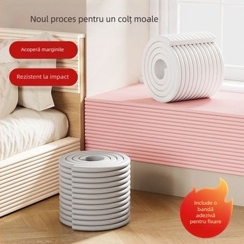 Bandă de protecție pentru pervazul ferestrei, pentru copii, îngroșată și lărgită, cu margine de finisare și covoraș cald pentru picioare