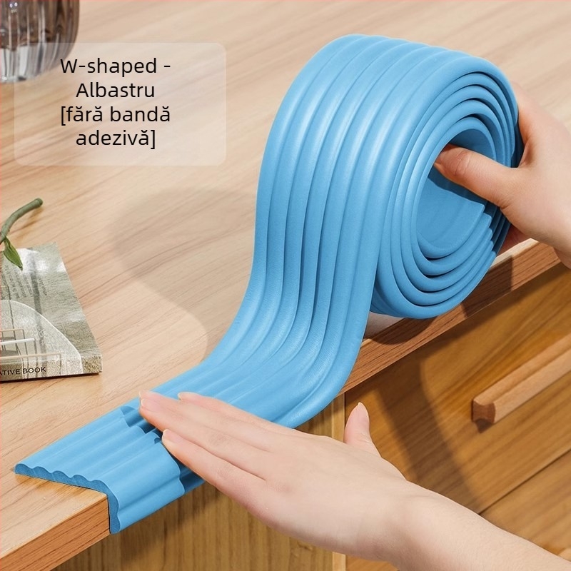 Bandă de protecție pentru pervazul ferestrei, pentru copii, îngroșată și lărgită, cu margine de finisare și covoraș cald pentru picioare