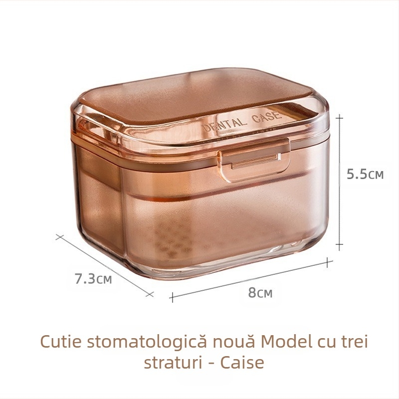 Caseră de depozitare și curățare pentru aliniatori ortodontici — portabilă, pentru adulți, WY, capacitate 120 bucăți